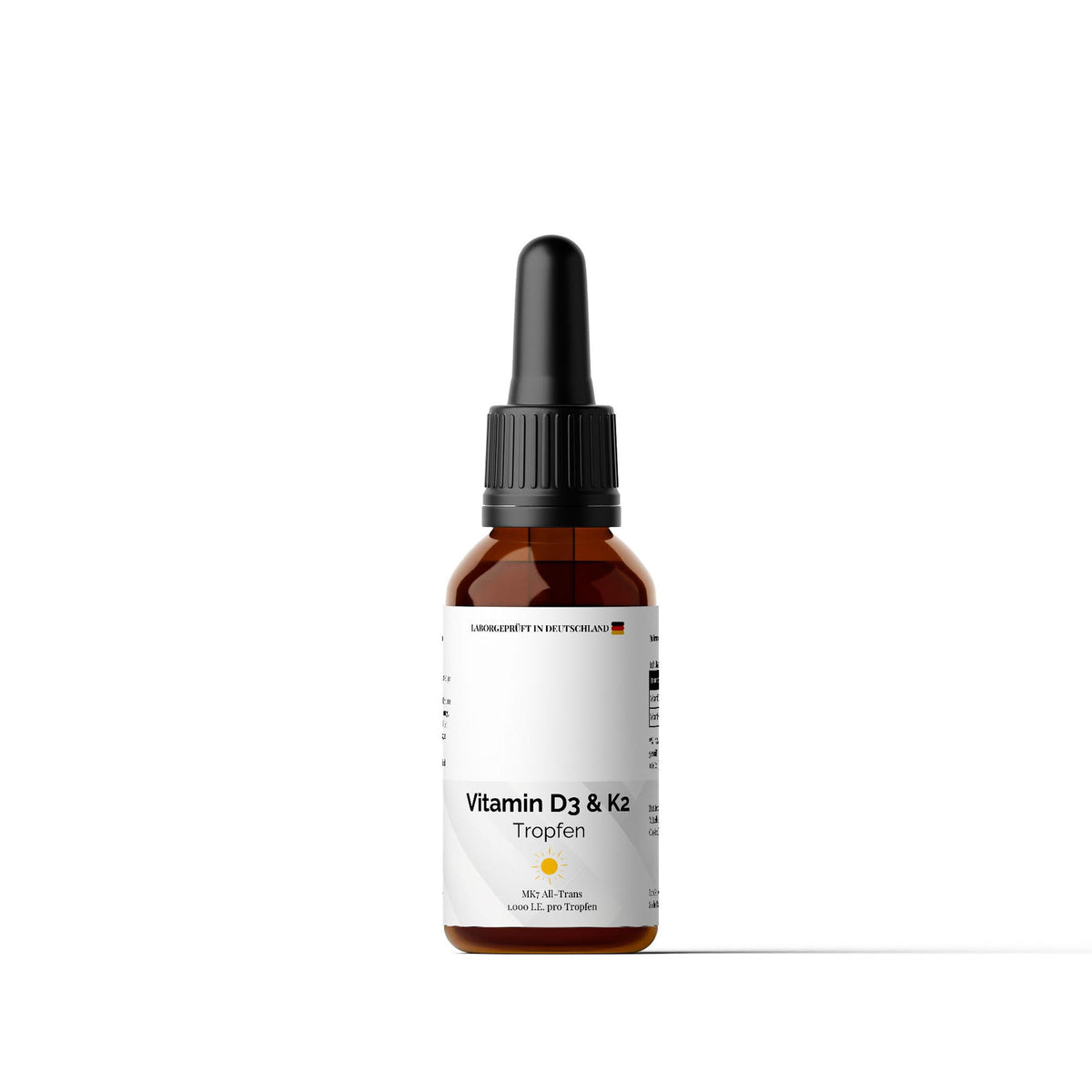 Vitamin D3 + K2 - 1.700 Tropfen (1.000 I.E.) - 50ml